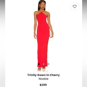 Red Nookie Gown from Revolve